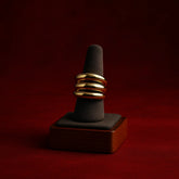 Triple Halo Statement Ring